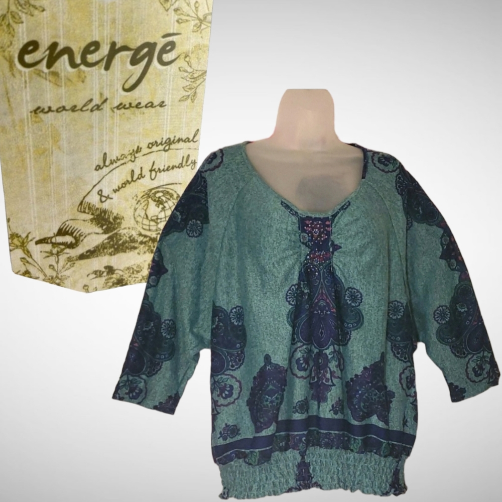 Energe World Wear Blouse NWT
